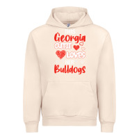 Sandshell this georgia cutie loves her bulldogs fun football Urban Hoodie - minhPixels