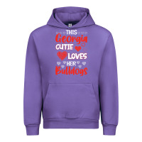 Tulip this georgia cutie loves her bulldogs fun football Urban Hoodie - minhPixels