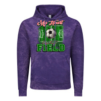 My Heart Is On That Court Soccer Vintage Hoodie | Teevron