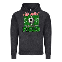 Vintage Black My heart is on that court Soccer Vintage Hoodie - HowdyJamesFarm