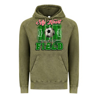 Vintage Olive My heart is on that court Soccer Vintage Hoodie - HowdyJamesFarm
