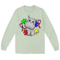 Matcha autism hippopotamus Long Sleeve Tee - CowGirlArtShop