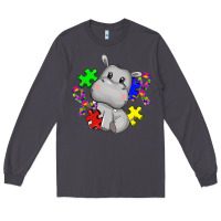 Smoke autism hippopotamus Long Sleeve Tee - CowGirlArtShop