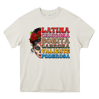 Cream mexican sugar skull latina chingona bonita Heavy Core Tee - LillyAllenDesigns