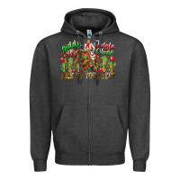 Charcoal Heather Giddy Up Jingle Horse Pick Up Your Feet Zipper Hoodie - CowhideDigitalArt