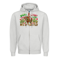 Dove Grey Giddy Up Jingle Horse Pick Up Your Feet Zipper Hoodie - CowhideDigitalArt