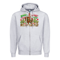 Heather Grey Giddy Up Jingle Horse Pick Up Your Feet Zipper Hoodie - CowhideDigitalArt