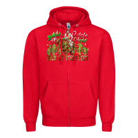 Red Giddy Up Jingle Horse Pick Up Your Feet Zipper Hoodie - CowhideDigitalArt