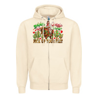 Sandshell Giddy Up Jingle Horse Pick Up Your Feet Zipper Hoodie - CowhideDigitalArt