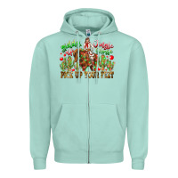 Seafoam Giddy Up Jingle Horse Pick Up Your Feet Zipper Hoodie - CowhideDigitalArt