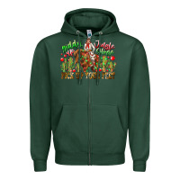 Sports Green Giddy Up Jingle Horse Pick Up Your Feet Zipper Hoodie - CowhideDigitalArt