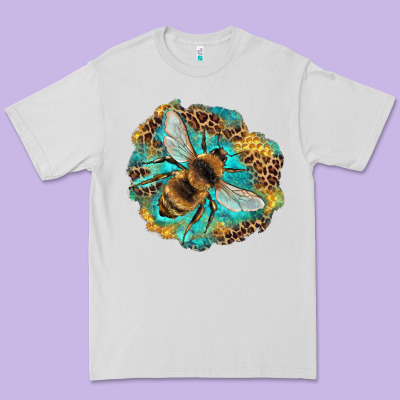 Leopard Honeycomb With Bee Premium Tee Designed By Artiststas
