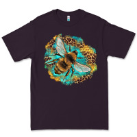 Plum leopard honeycomb with bee Premium Tee - Artiststas