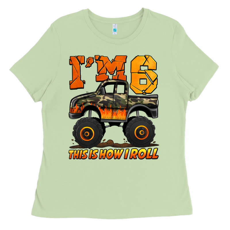 I'm Six This Is How I Roll Monster Truck Birthday Ladies Tee by Jasminsmagicworld | Teevron