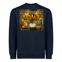 Navy mama pumpkin tumbler Heavyweight Sweatshirt - BundleAndBundleShop
