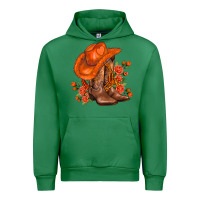 Emerald orange  cowgirl  and roses Urban Hoodie - AdoDesignShop