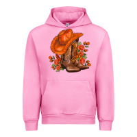 Fuchsia Pink orange  cowgirl  and roses Urban Hoodie - AdoDesignShop