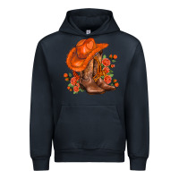 Navy orange  cowgirl  and roses Urban Hoodie - AdoDesignShop