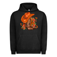 Pigment Black orange  cowgirl  and roses Urban Hoodie - AdoDesignShop