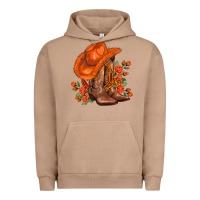 Pigment Burro orange  cowgirl  and roses Urban Hoodie - AdoDesignShop