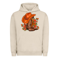 Pigment French Oak orange  cowgirl  and roses Urban Hoodie - AdoDesignShop