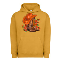 Pigment Peanut Butter orange  cowgirl  and roses Urban Hoodie - AdoDesignShop