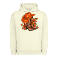 Pigment Pistachio orange  cowgirl  and roses Urban Hoodie - AdoDesignShop