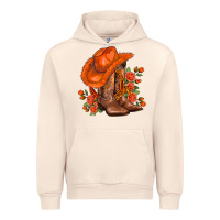 Sandshell orange  cowgirl  and roses Urban Hoodie - AdoDesignShop