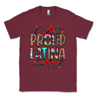 Burgundy Proud Latina Classic Tee - texasbilliewilder