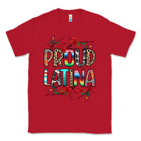 Red Proud Latina Classic Tee - texasbilliewilder