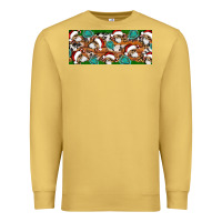 Antique Gold Santa skeleton christmas Premium Sweatshirt - Artiststas