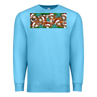 Ocean Blue Santa skeleton christmas Premium Sweatshirt - Artiststas