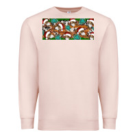 Pale Pink Santa skeleton christmas Premium Sweatshirt - Artiststas