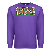 Purple Santa skeleton christmas Premium Sweatshirt - Artiststas