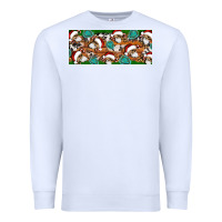 White Santa skeleton christmas Premium Sweatshirt - Artiststas