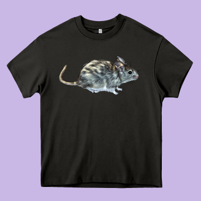 Packrat Aka, Woodrat Heavy Core Tee Designed By Lillyallendesigns