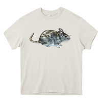 Cream packrat aka, woodrat Heavy Core Tee - LillyAllenDesigns