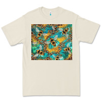 Bone honeycomb and bees with leopard Premium Tee - Artiststas