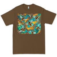 Cacao honeycomb and bees with leopard Premium Tee - Artiststas