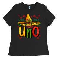 Black uno my first mexican birthday Ladies Tee - Jasminsmagicworld