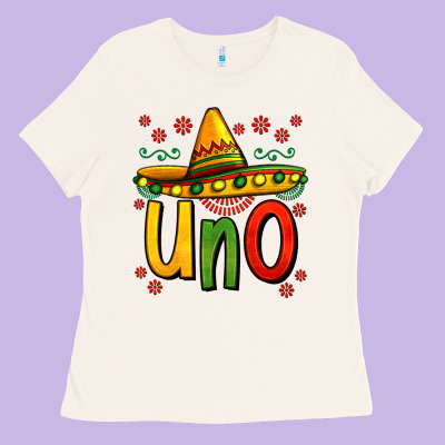 Uno My First Mexican Birthday Ladies Tee Designed By Jasminsmagicworld