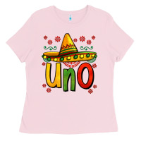Bubblegum Pink uno my first mexican birthday Ladies Tee - Jasminsmagicworld