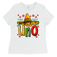 White uno my first mexican birthday Ladies Tee - Jasminsmagicworld