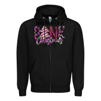 Black Dreaming Of A Pink Christmas Zipper Hoodie - CowhideDigitalArt