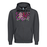 Smoke Dreaming Of A Pink Christmas Zipper Hoodie - CowhideDigitalArt