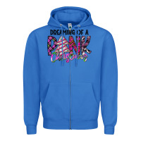 True Royal Dreaming Of A Pink Christmas Zipper Hoodie - CowhideDigitalArt