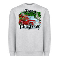 Merry Christmas Truck With Gifts Heavyweight Sweatshirt | Teevron