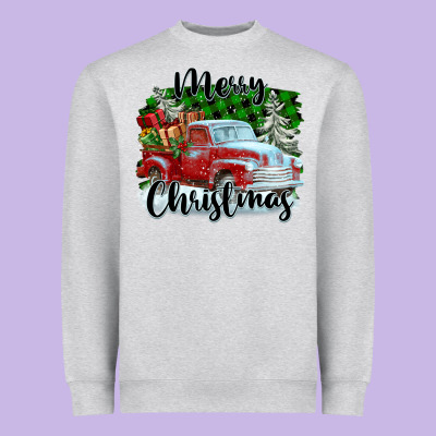Merry Christmas Truck With Gifts Heavyweight Sweatshirt Designed By Fadigitalartstudio