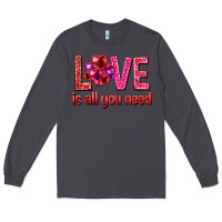 Smoke Love is all you need Valentine's Day Long Sleeve Tee - HowdyJamesFarm