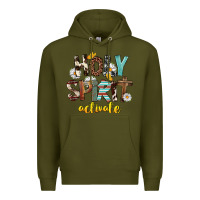 Army Green Holy Spirit Activate Premium Hoodie - FaDigitalArtStudio